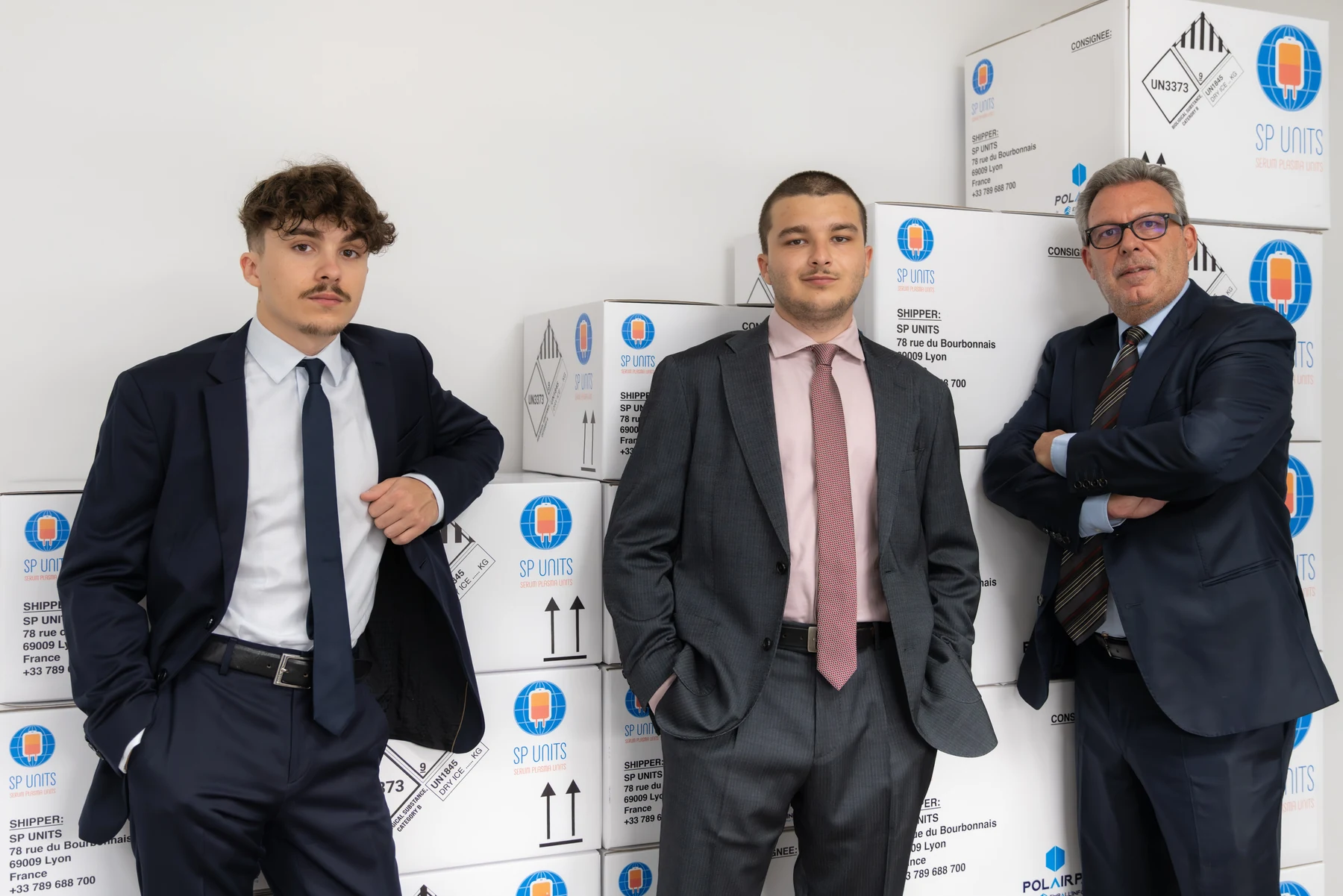 The SP Units team together in the laboratory